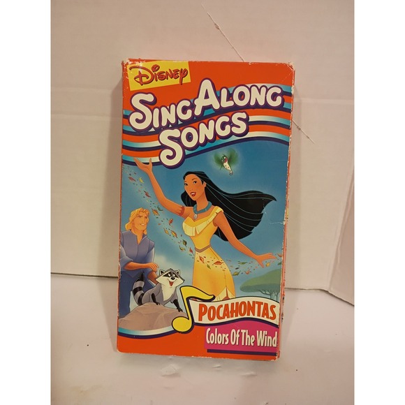 Disney Other - Disney Sing-Along Songs Pocahontas Colors of the Wind VHS Vintage 1995 4814